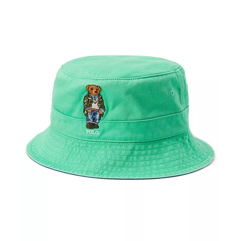 Polo Ralph Lauren Men's Polo Bear Twill Bucket Hat Small / Medium Green S / M