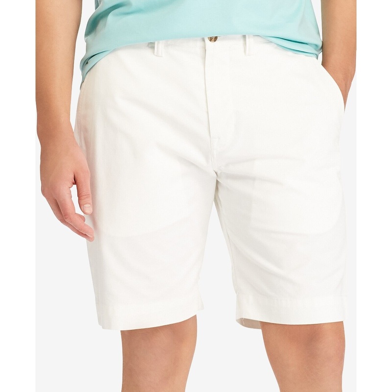 Polo Ralph Lauren Men's Stretch Classic-Fit 9 Shorts Size 40 White
