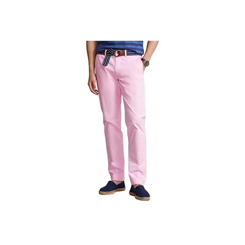 Polo Ralph Lauren Mens Stretch Straight Fit Chino Pants Carmel Pink 38 x 32