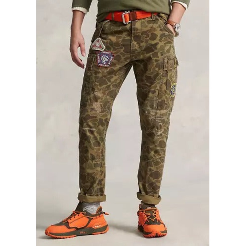 Polo Ralph Lauren Slim Fit Camo Canvas Cargo Pants 32 x 30 Green