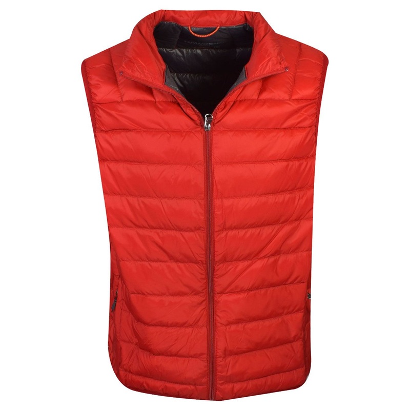 Hawke Co. Mens Packable Down Puffer Vest Chili Pepper Red 2XL