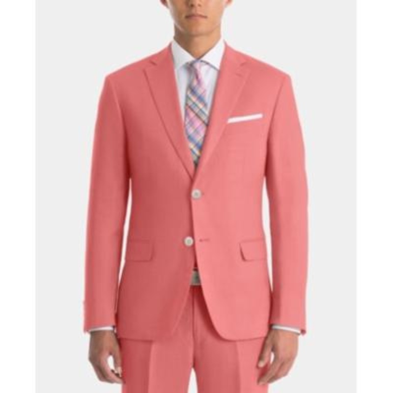 Lauren Ralph Lauren Men's Classic Fit Linen Sport Coat Blazer Red 41R