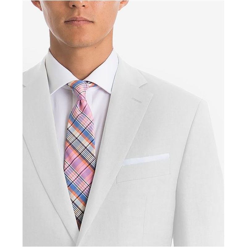 Lauren Ralph Lauren Mens UltraFlex Classic Fit Linen Sport Coat White 42R