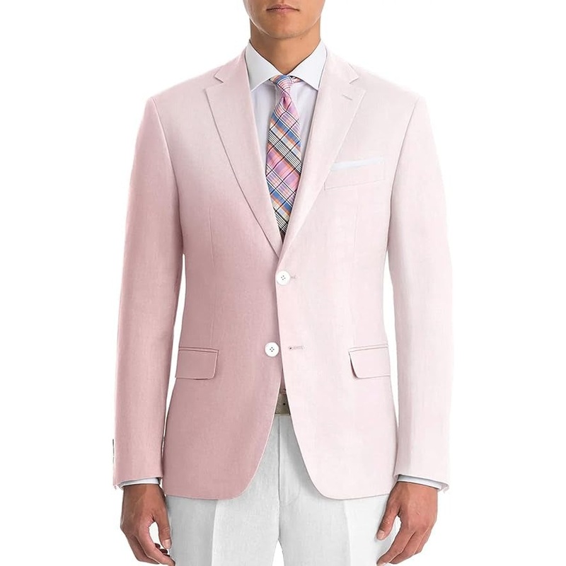 Lauren Ralph Lauren Mens UltraFlex Classic Fit Sport Coat Blazer Pink 58R