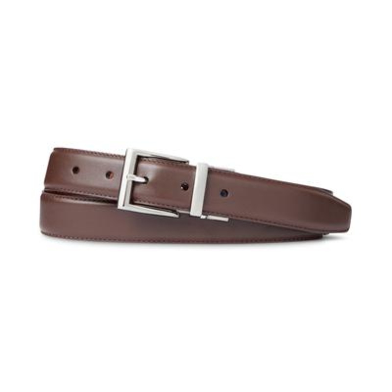 Polo Ralph Lauren Mens Reversible Leather Belt Size 32 Cognac / Brown