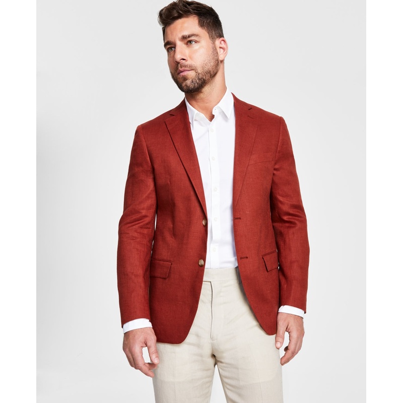 Ralph Lauren Men's UltraFlex Classic Fit Sport Coat Blazer Cinnamon Orange 42L