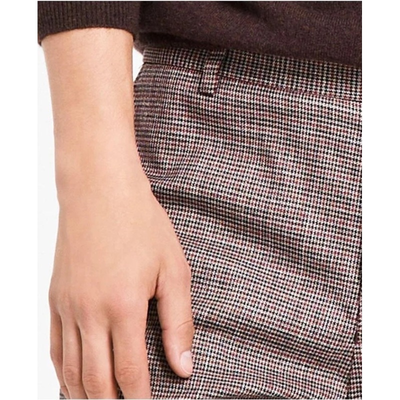 Tommy Hilfiger Men's Modern Fit TH Flex Dress Pants Grey Red 34 x 30