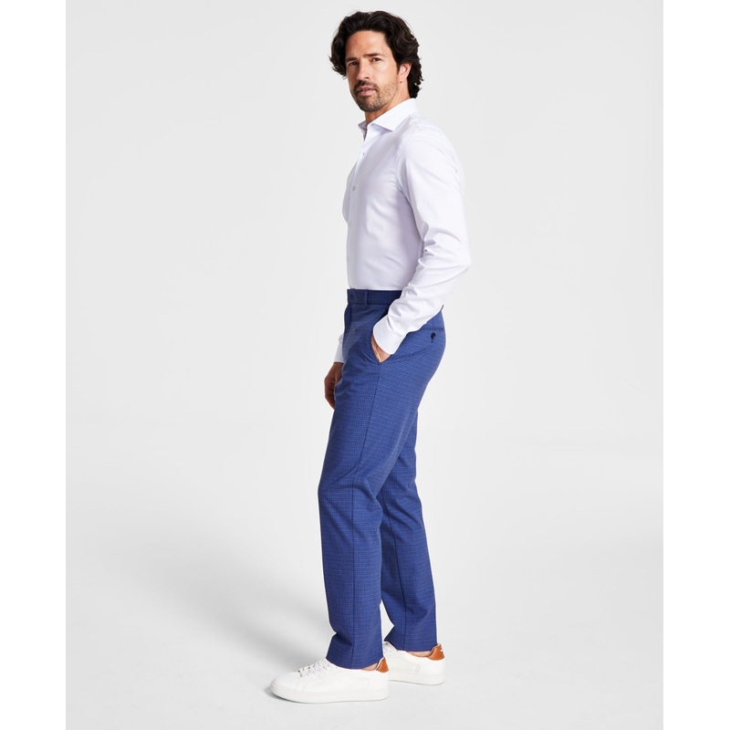 Tommy Hilfiger Men's Modern Fit TH Flex Stretch Dress Pants Blue 33 x 30