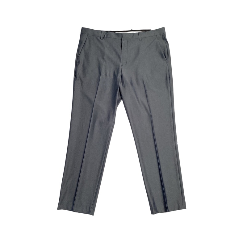 Perry Ellis Portfolio Mens Check Suit Dress Pants Med Grey 36 x 34