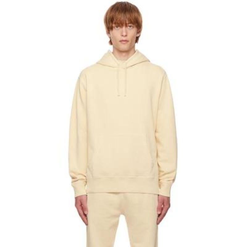 Polo Ralph Lauren Mens Off-White Vegetable-Dyed Hoodie Sweatshirt XL