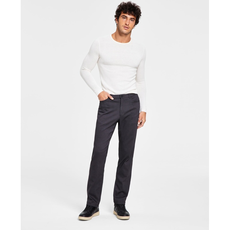 Tommy Hilfiger Mens Modern Fit Twill Flex Pants Charcoal Grey 33 x 30