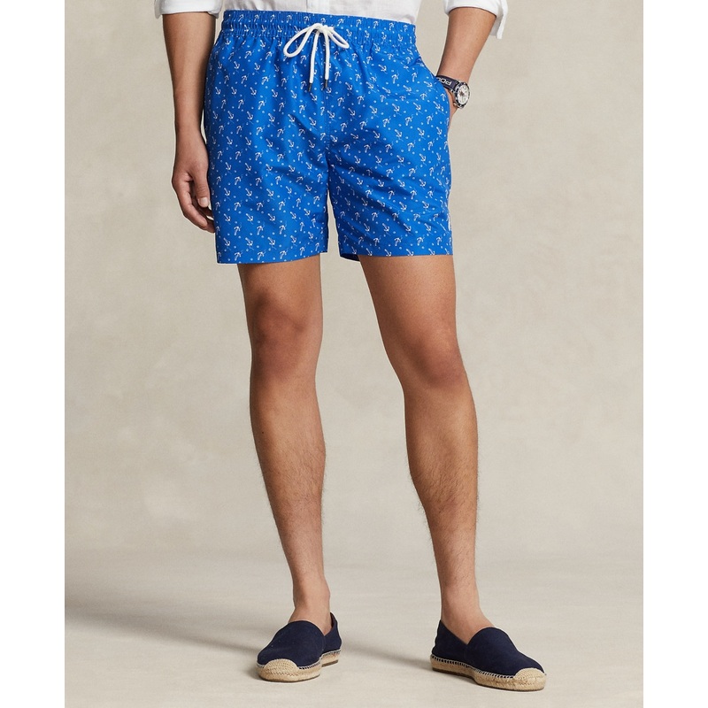 Polo Ralph Lauren Men's Traveler Anchor Swim Shorts Blue   XXL