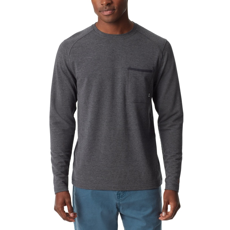 BASS OUTDOOR Men's Long Sleeve Fashion T Shirt Caviar Black XL