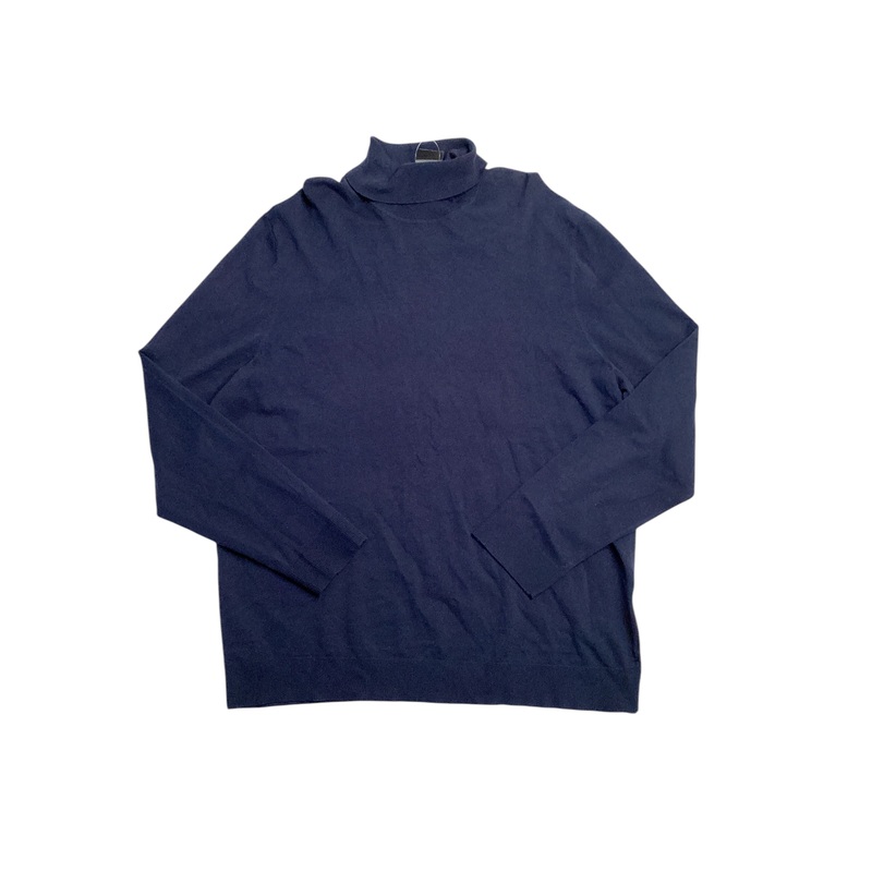 Alfani Men's Long Sleeve Turtleneck Sweater Neo Navy Blue XL