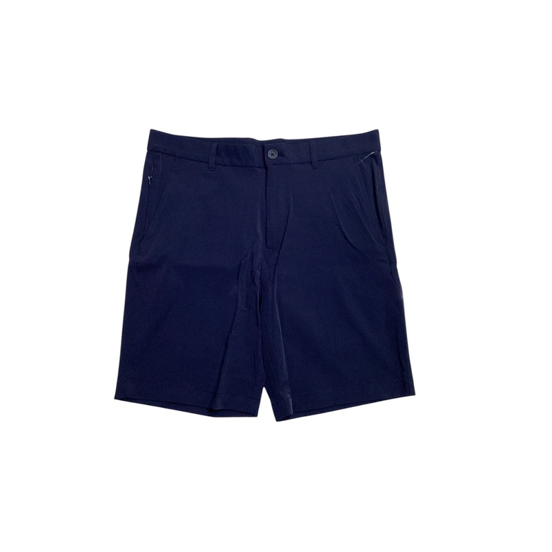 Alfani Mens Flat Front Tech Shorts Neo Navy Blue 30