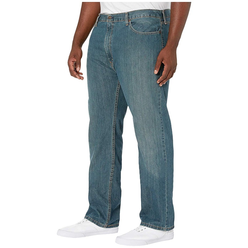 evi's Mens Big Tall 559 Relaxed Straight Jeans Blue Subzero 54 x 30