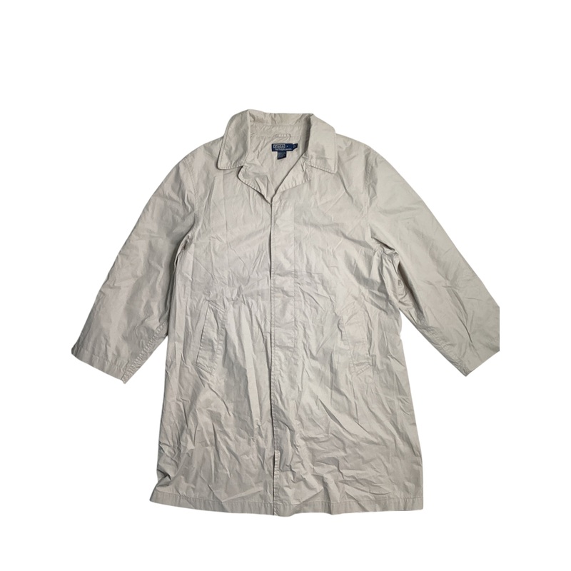 Polo Ralph Lauren Mens Rain Coat Raincoat Large Beige NO TAGS