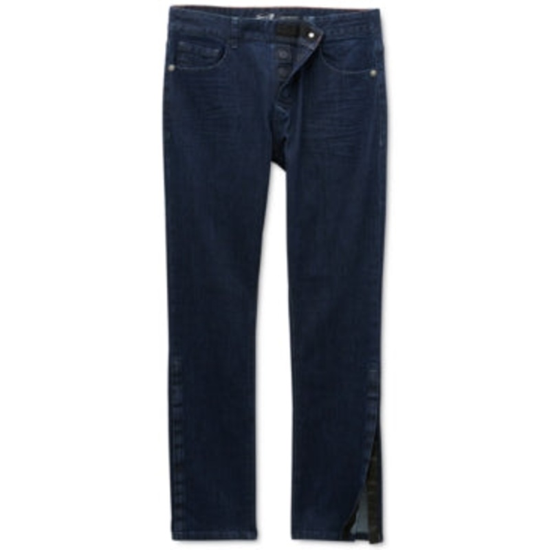 Seven7 Mens Vouvant Adaptive Slim Fit Straight Jeans Blue Rinse 36 x 30