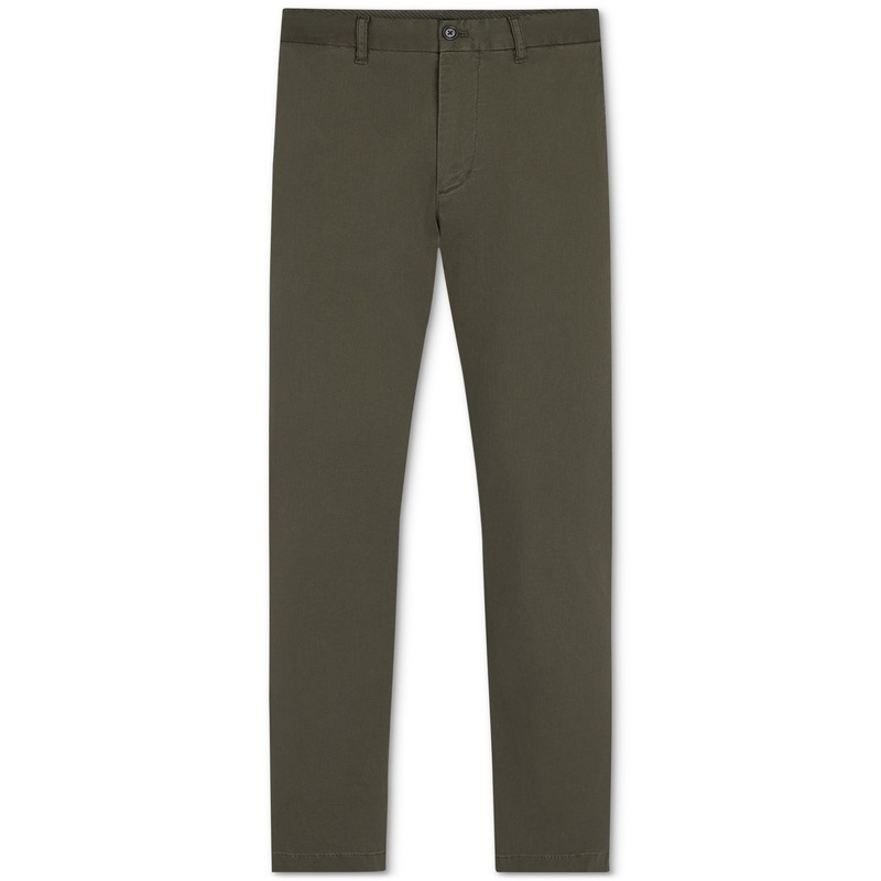 Tommy Hilfiger Men's Green Garment Dyed Denton Chino Pants Green 38 x 34