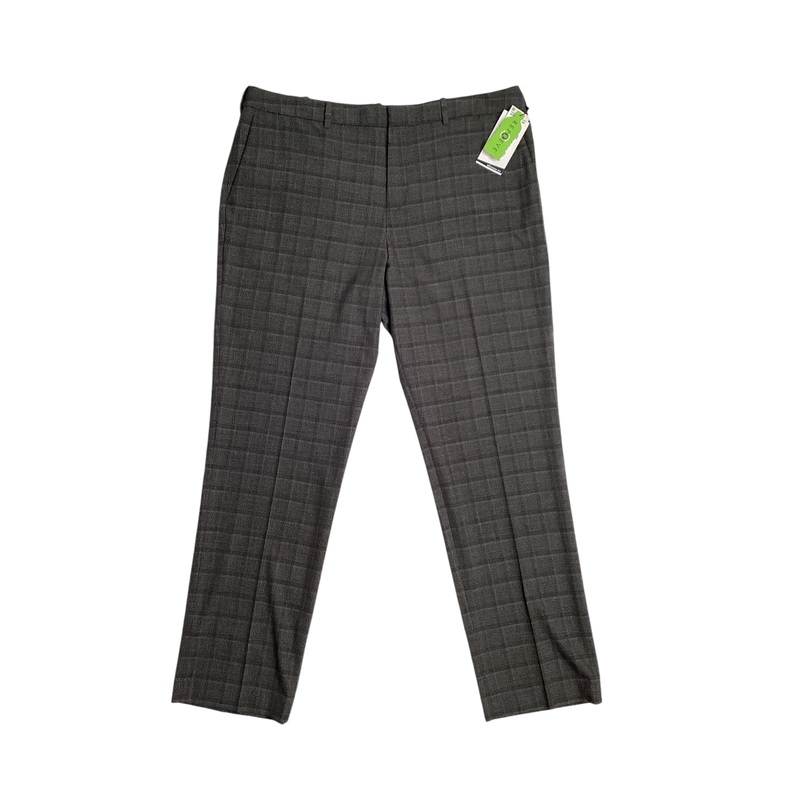 Perry Ellis Portfolio Modern Fit Stretch Pants Charcoal Grey 34 x 29