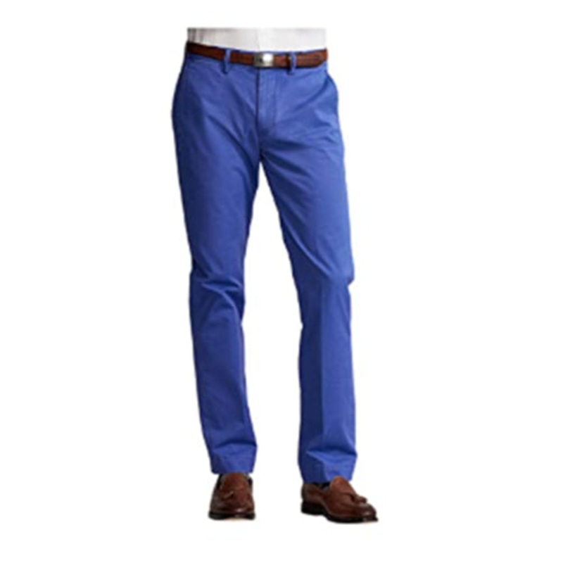 Polo Ralph Lauren Men's Straight Fit Stretch Chino Pants 40 x 32 Liberty Blue