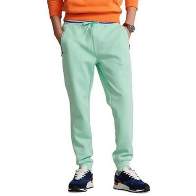Polo Ralph Lauren Men's Water-Repellent Double-Knit Jogger Pants Aqua Verde XL
