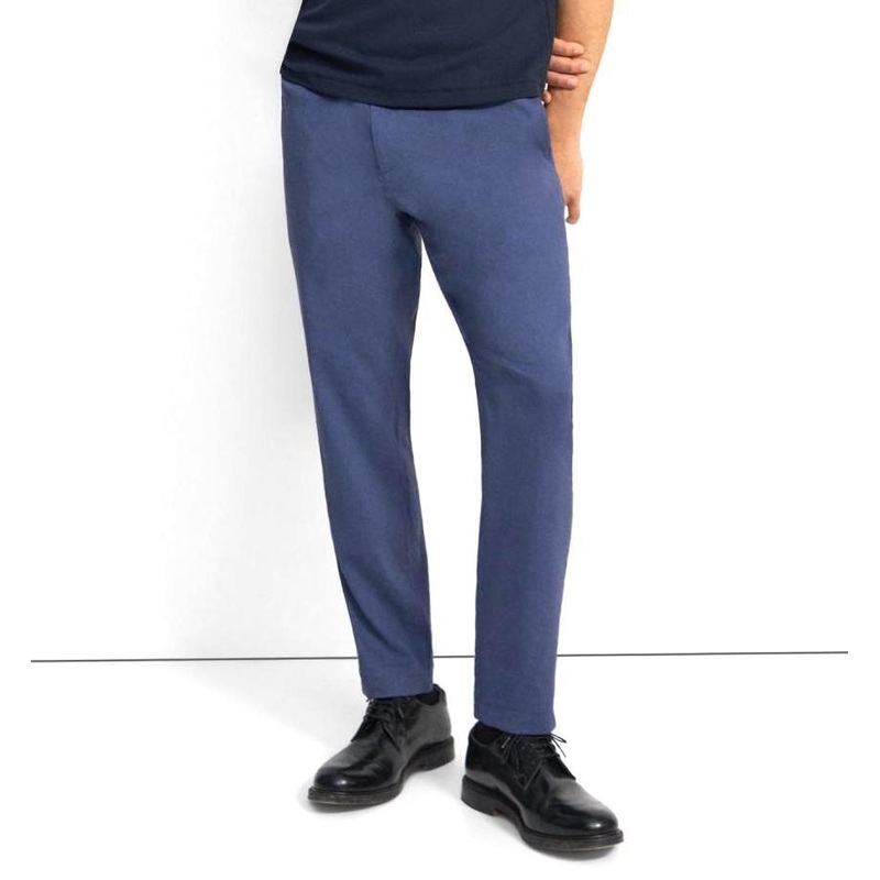 Theory Mens Curtis Pants Size Medium In Good Linen Blue Drawstring