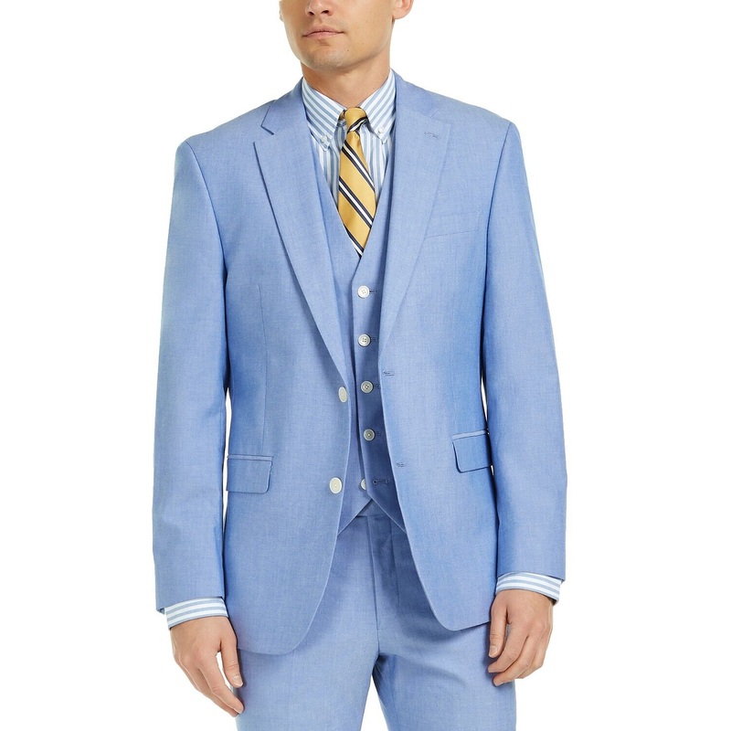 Tommy Hilfiger Men's Sport Coat 38S Blue Modern-Fit Chambray