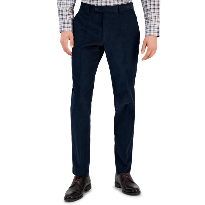 Tommy Hilfiger Mens Modern Fit Corduroy Pants Blue 40 x 32