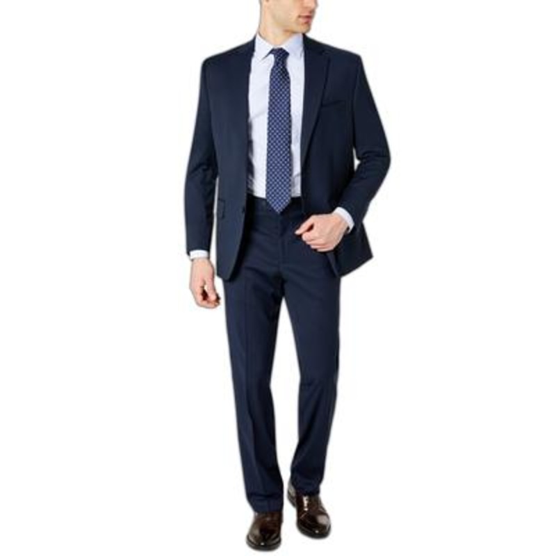 IZOD Mens Classic-Fit Navy Blue Suit Jacket ONLY 42L