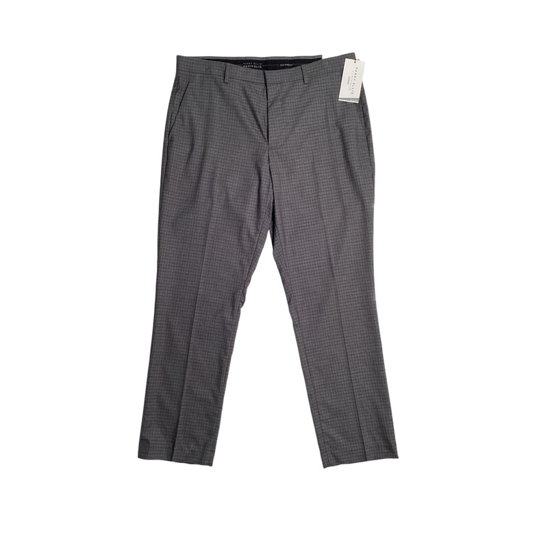 Perry Ellis Portfolio Mens Slim Fit Suit Dress Pants Charcoal Grey 36 x 30