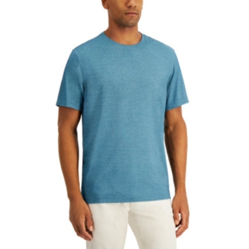 Tasso Elba Men's Ocean Knit Short Sleeve T Shirt Green Small