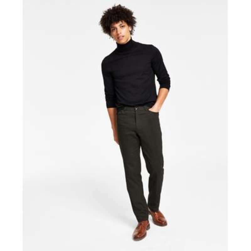 Tommy Hilfiger Mens Modern Fit Twill Flex Dress Pants Olive 34 x 30