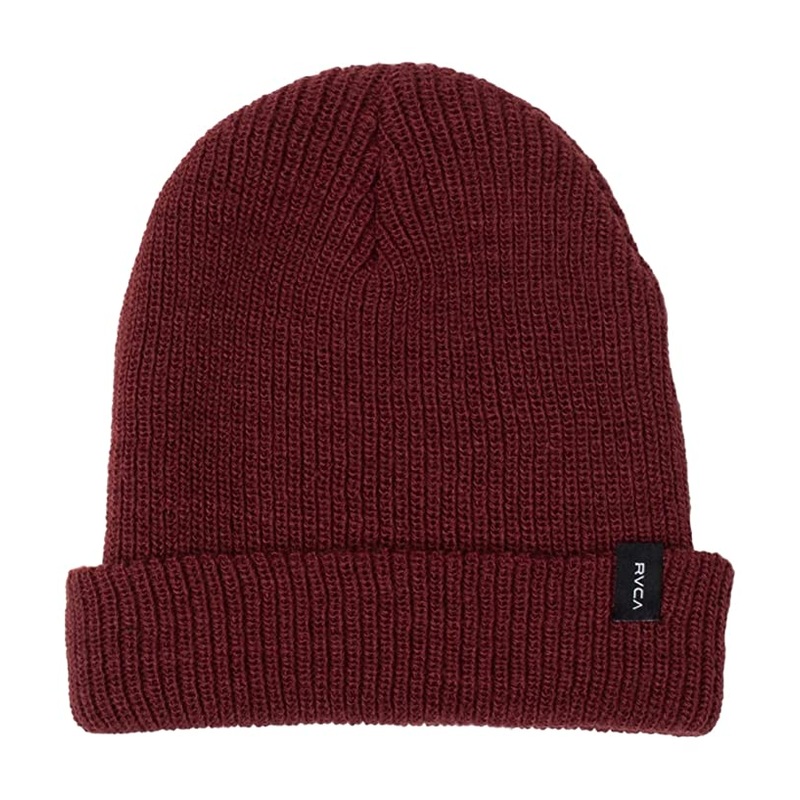 RVCA Mens Dayshift Beanie Hat Chocolate Brown