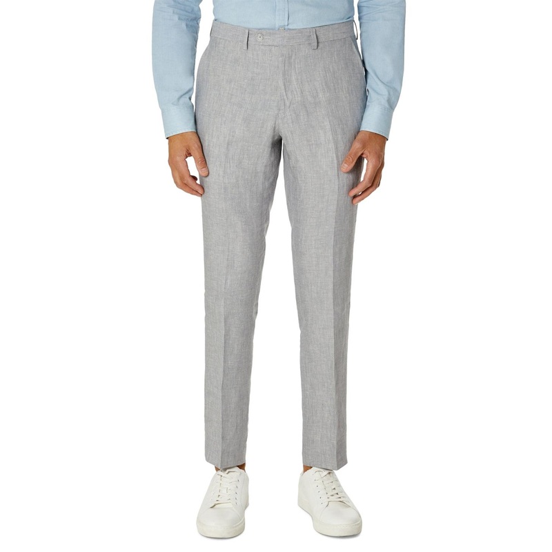 Tommy Hilfiger Men's Modern Fit Flex Suit Dress Pants Light Grey 32 x 30