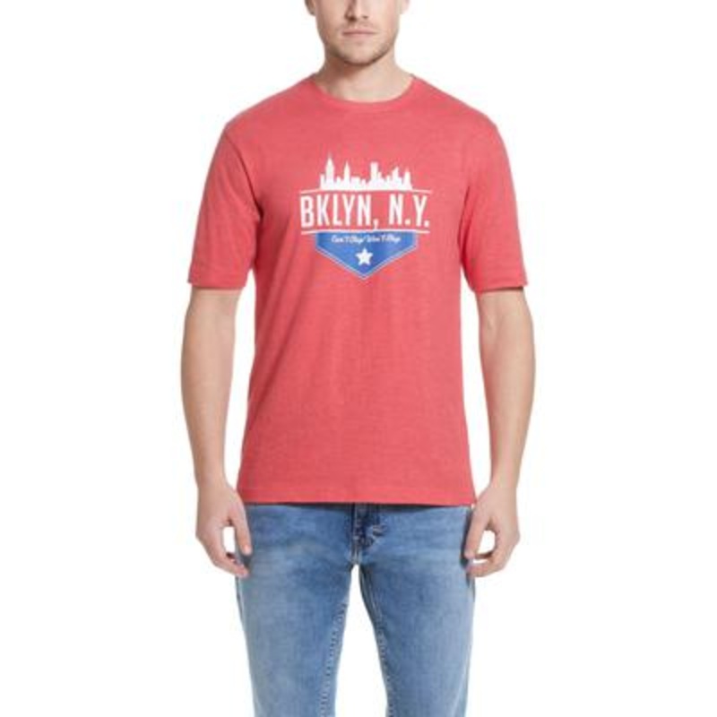 Weatherproof Vintage Men's Short Sleeve Graphic T Shirt Red Large