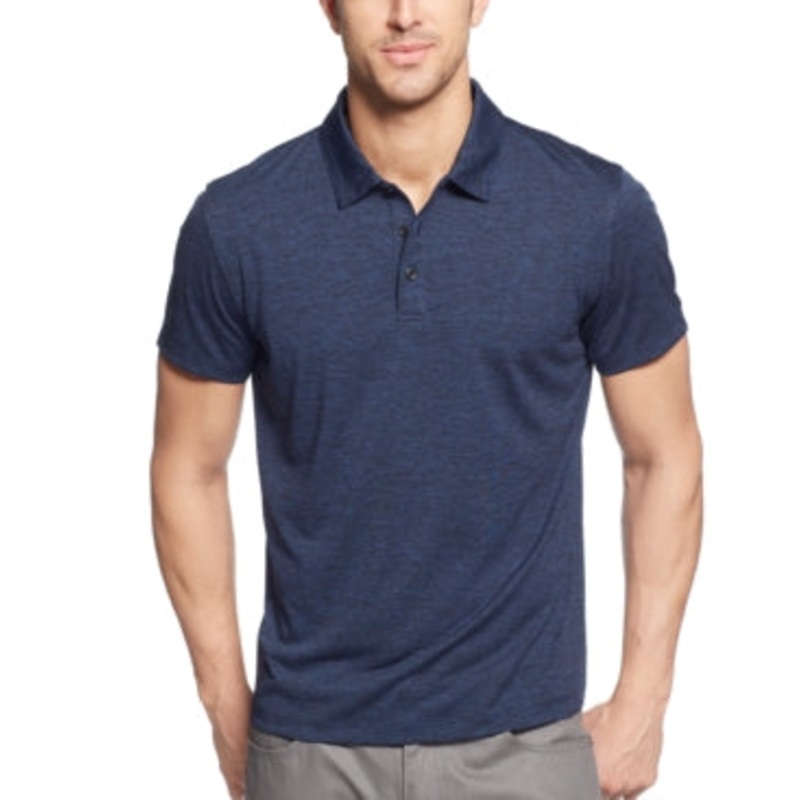 Alfani Men's Classic Fit Ethan Performance Polo Shirt Lucky Blue XXL