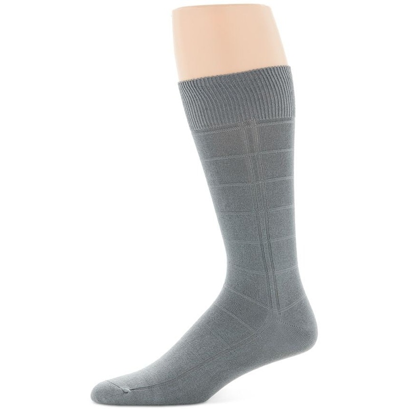 Perry Ellis Men's Socks Triple  Single Pair Socks Grey One Size