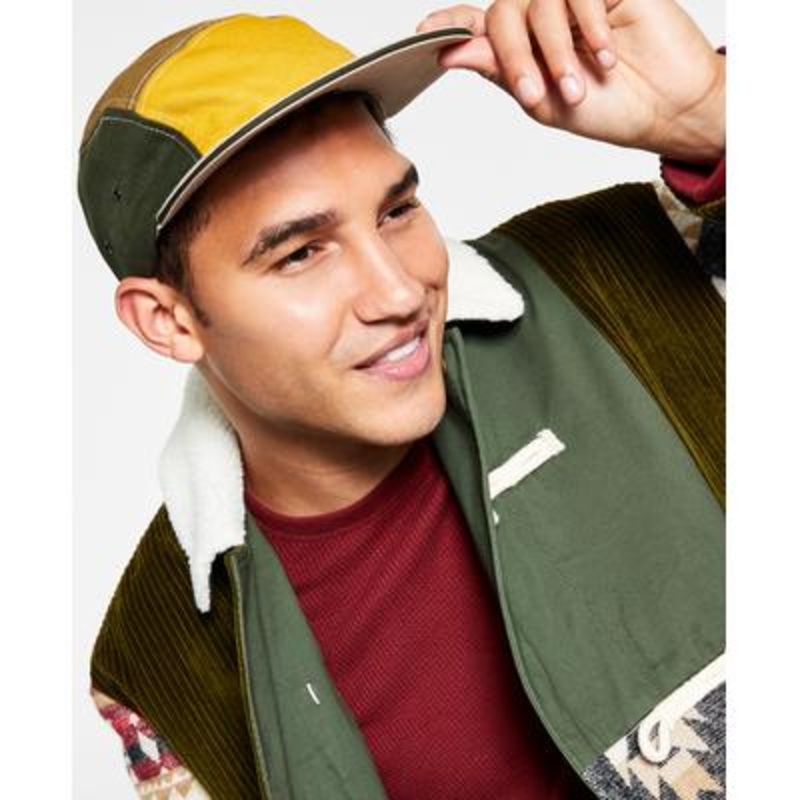 Sun Stone Men's Colorblocked Panel Cap Hat