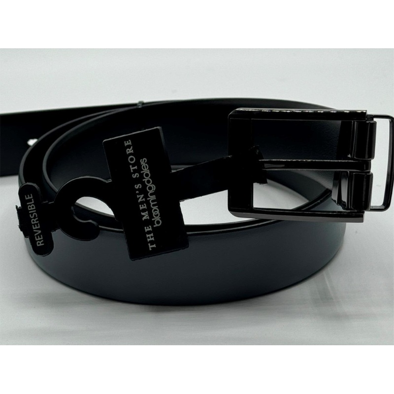 The Mens Store  Men's Grey Black Reversible Leather Belt Size 30