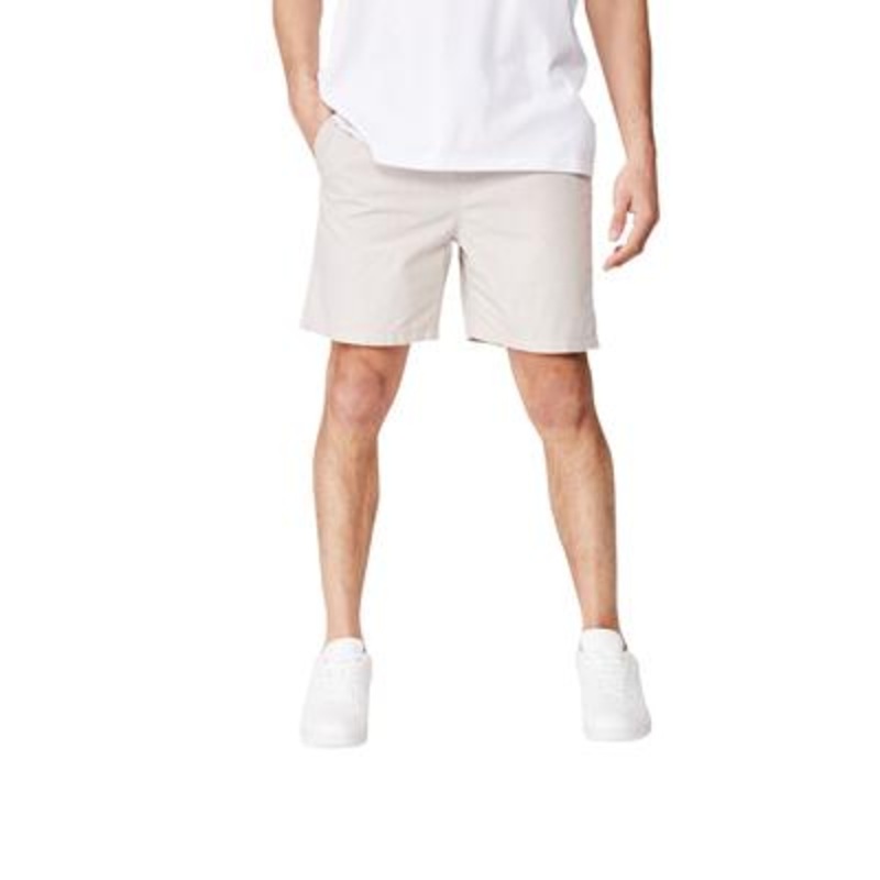Cotton On Men's Elastic Waist Easy Shorts Beige XS