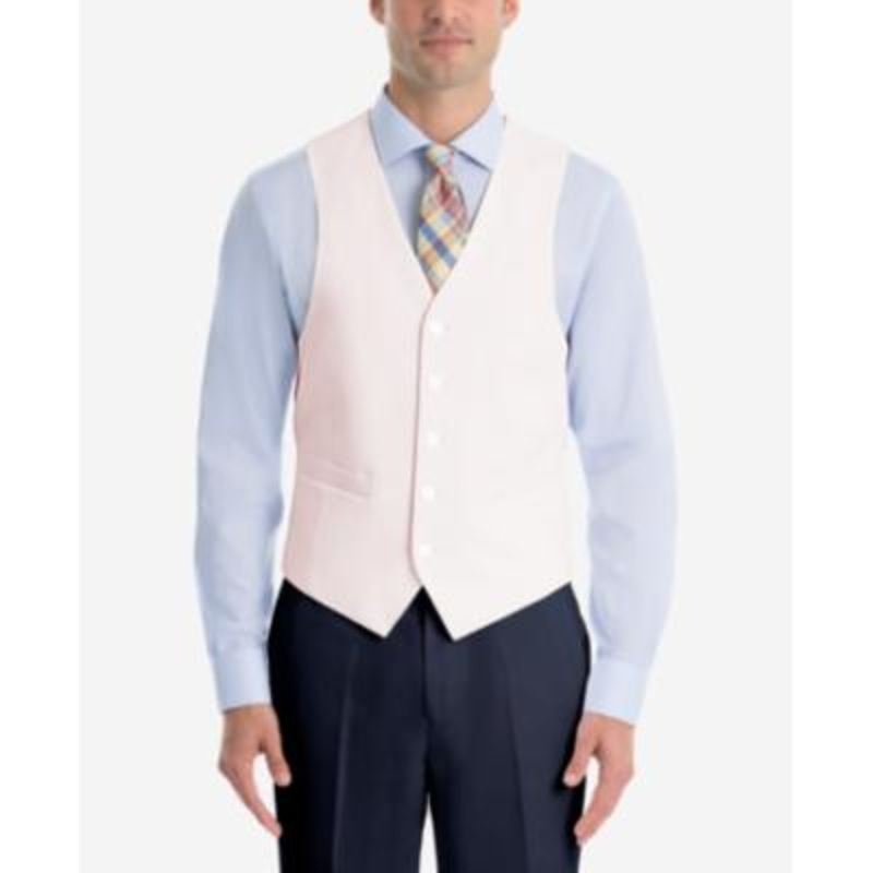 Lauren Ralph Lauren Men's UltraFlex Classic Fit Linen Vest Pink 3XL