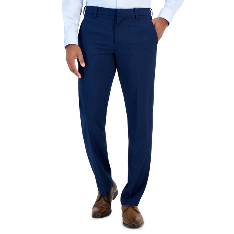 Perry Ellis Portfolio Men's Modern Fit Suit Dress Pants Estate Blue 36 x 29