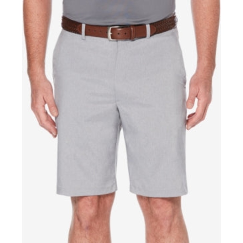 Pga Tour Men's Flat Front Golf Shorts Active Waistband Light Grey Heather 42