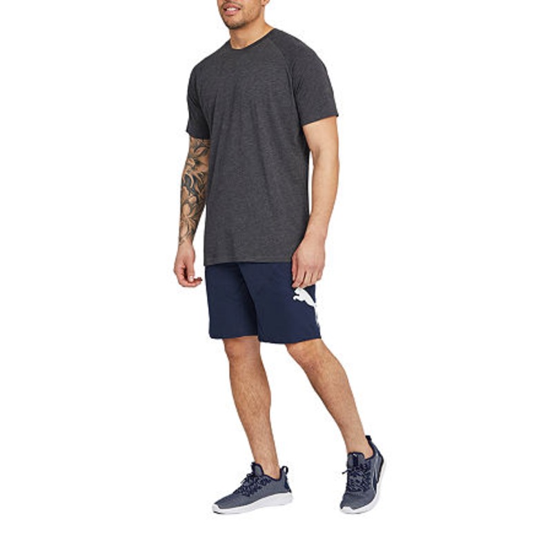 PUMA Cat Mens Big and Tall Running Shorts Blue 2XLT