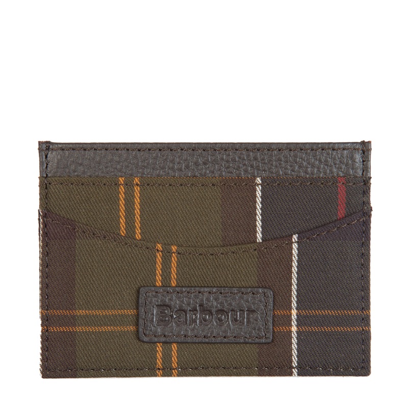 Barbour Mens Tartan Plaid Card Holder Wallet