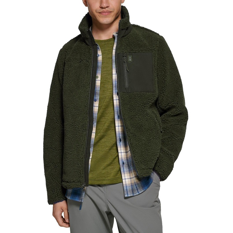 Bass Outdoor Men's Highline Trail Full-Zip Fleece Jacket XXL Forest Green