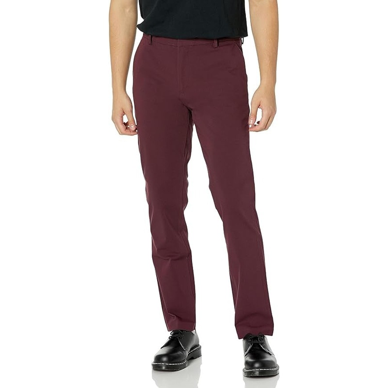 Dockers Men's City Trouser Slim Fit Smart 360 Tech Pants 38 x 32 Red