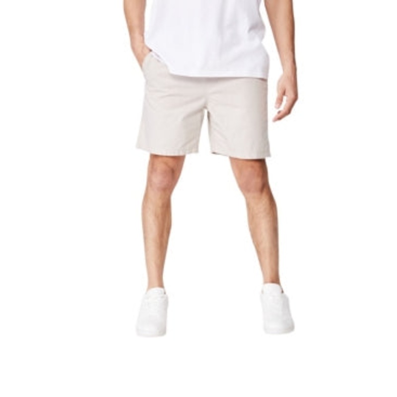 Cotton On Mens Easy Drawstring Shorts Small Tan / Beige