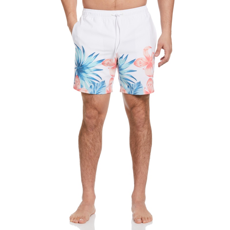 Cubavera Men's Solid 7" Swim Trunks Brilliant White XL